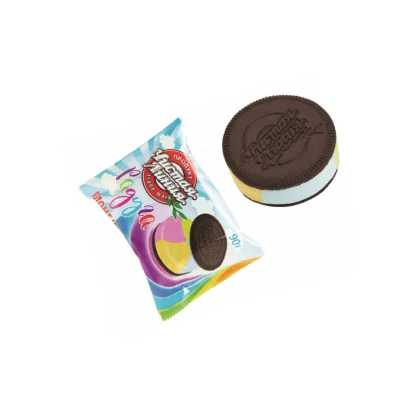 Мороженое Пломбир Радуга ванильный в печенье 90гр Чистая линия